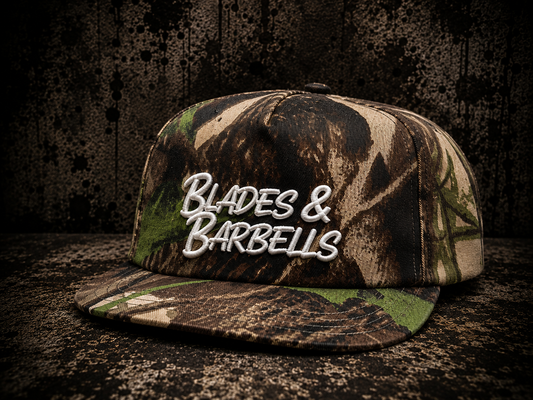 Blades & Barbells Cropped Bill Snapback