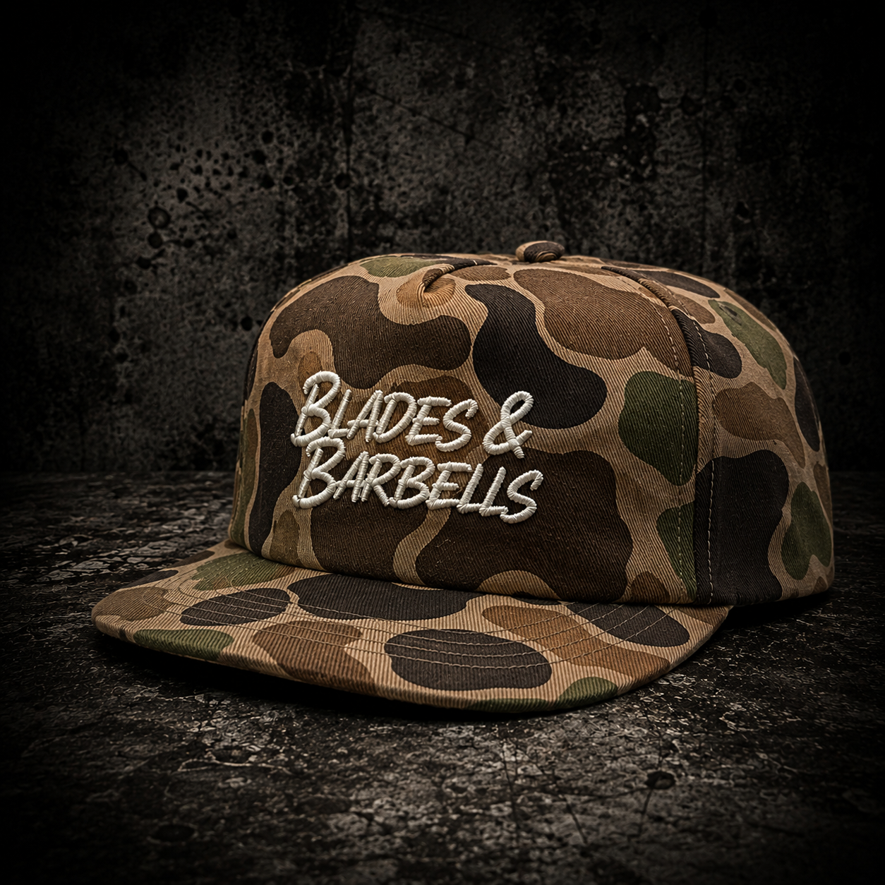 Blades & Barbells Cropped Bill Snapback